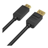 สายเชื่อมต่อ Vention Displayport to HDMI HADBG 1.5M. Black