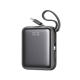 พาวเวอร์แบงค์ JOYROOM 10000mAh mini Dual Cables (JR-PBF27 22.5W) Black (CCC)