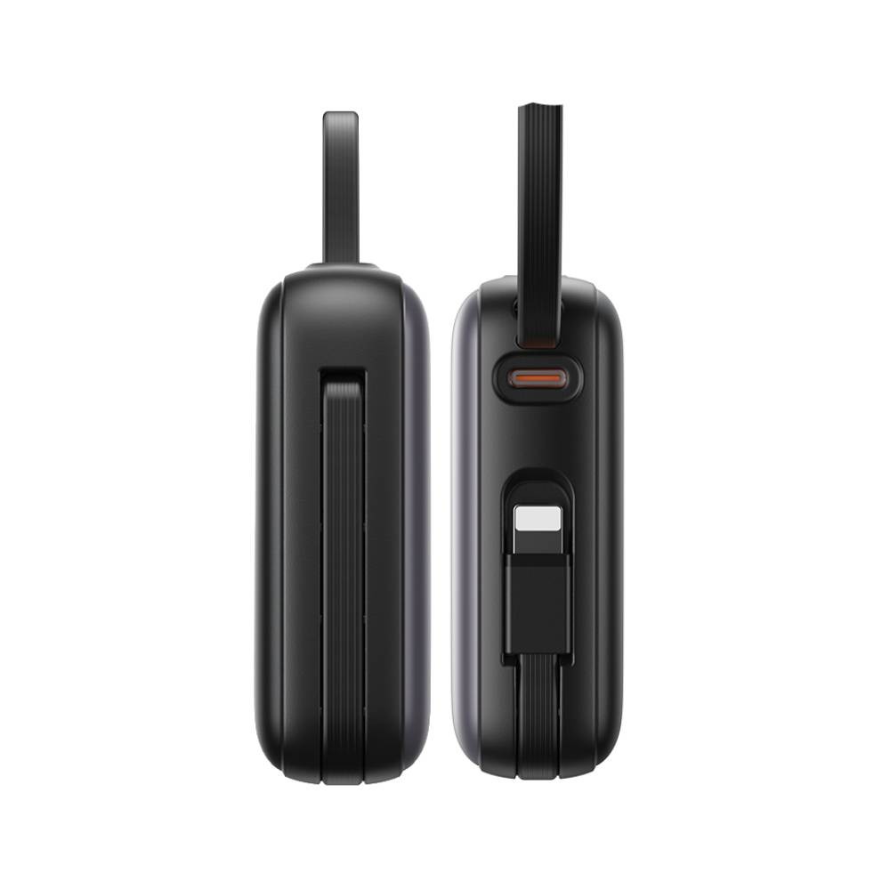 พาวเวอร์แบงค์ JOYROOM 10000mAh mini Dual Cables (JR-PBF27 22.5W) Black (CCC)