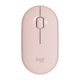 เมาส์ไร้สาย Logitech Bluetooth & Wireless Mouse M350 Pebble Rose