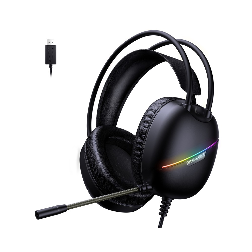 หูฟังเกมมิ่ง Onikuma Kurumi Virtual 7.1 Black