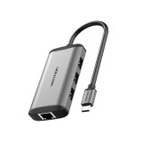 ตัวแปลง Vention 6 in 1 USB-C Hub Gray (CNCHB)