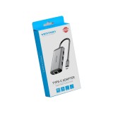 ตัวแปลง Vention 6 in 1 USB-C Hub Gray (CNCHB)