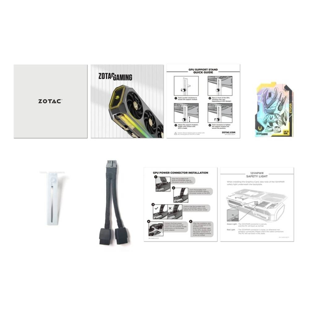 การ์ดจอ ZOTAC Gaming GeForce RTX 5070 AMP White Edition 12GB GDDR7 192-bit