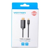 สายแปลง Vention USB-C to HDMI Cable Converter 2 เมตร Black (CGRBH)