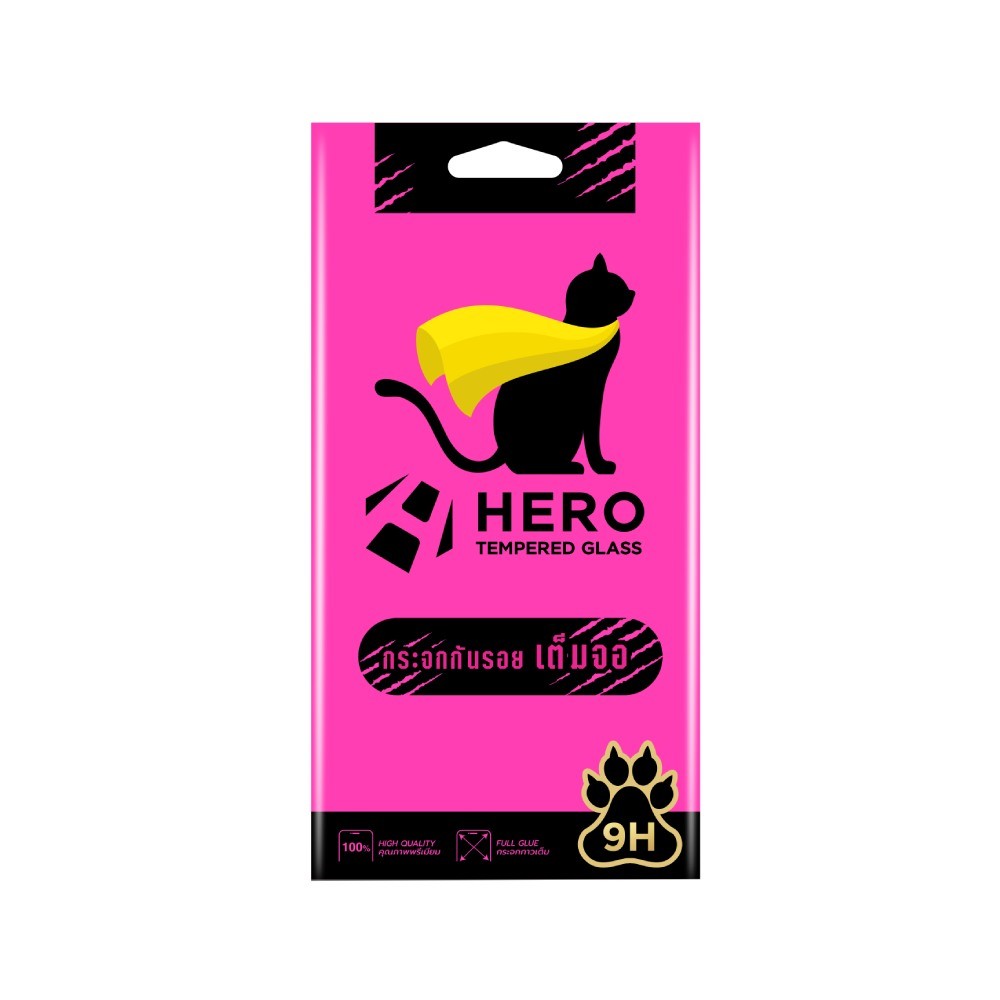 ฟิล์มกันรอย Hero Cat vivo V50/V60 Lite 5G Tempered Glass Full Frame Black