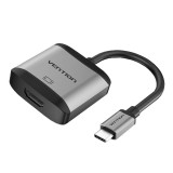 Vention USB-C to HDMI Cable Converter 0.15M. Grey (TDAHB)