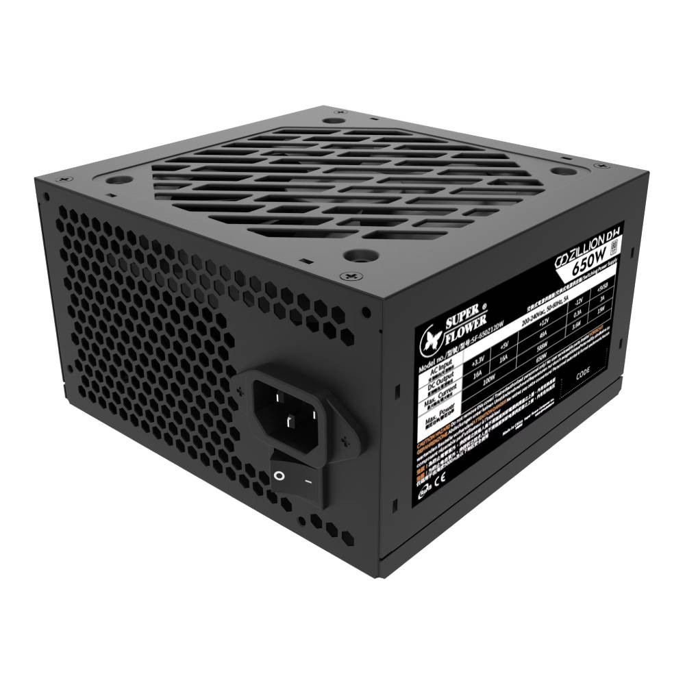 พาวเวอร์ซัพพลาย Super Flower ZILLION 650Watt 80 Plus White (SF-650Z12DW)