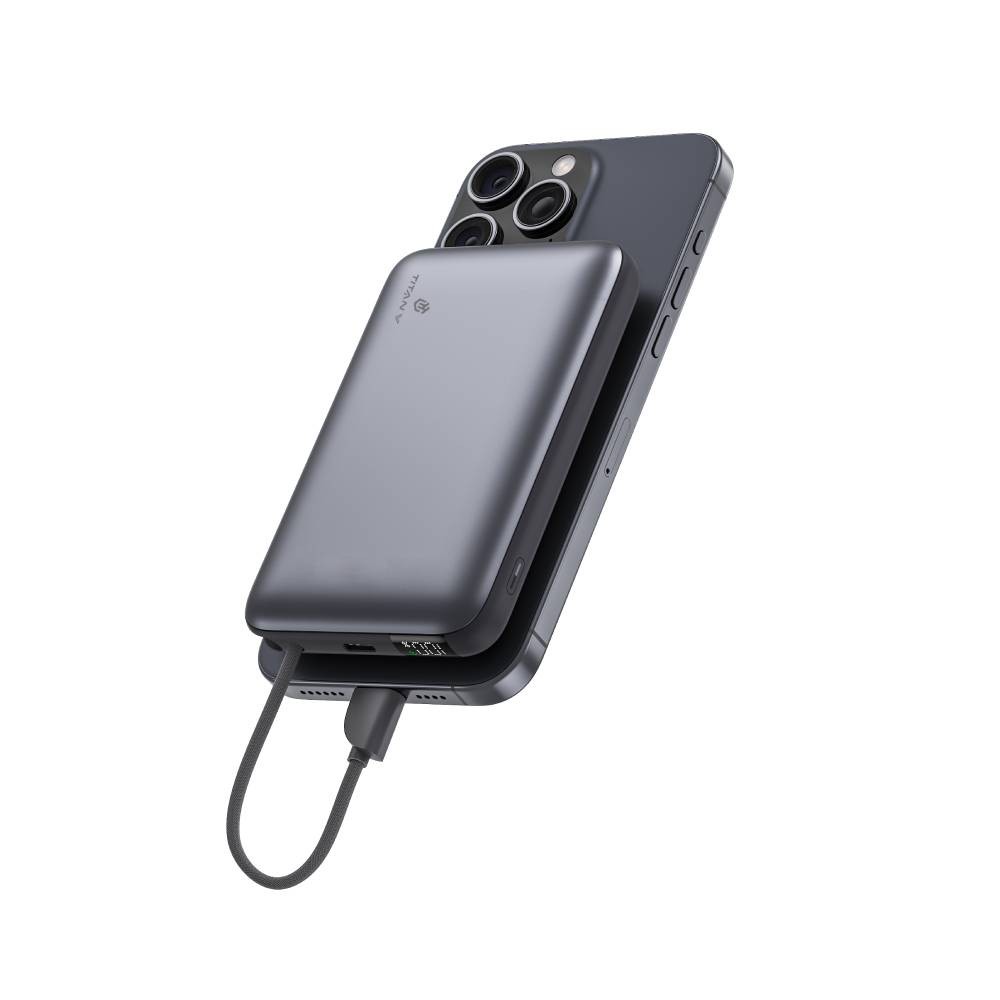 พาวเวอร์แบงค์ TITANV HyperMag 10000mAh Led Display (TTV-HPMAG01) Gray