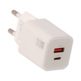 อะแดปเตอร์ TITANV Wall USB Charger 1 USB-A/1 USB-C (PD33W) HyperChare GaN White (TI-WC10)