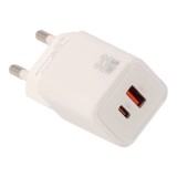 อะแดปเตอร์ TITANV Wall USB Charger 1 USB-A/1 USB-C (PD33W) HyperChare GaN White (TI-WC10)