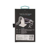 อะแดปเตอร์ TITANV Wall USB Charger 1 USB-A/2 USB-C (PD65W) HyperChare GaN White (TI-WC11)