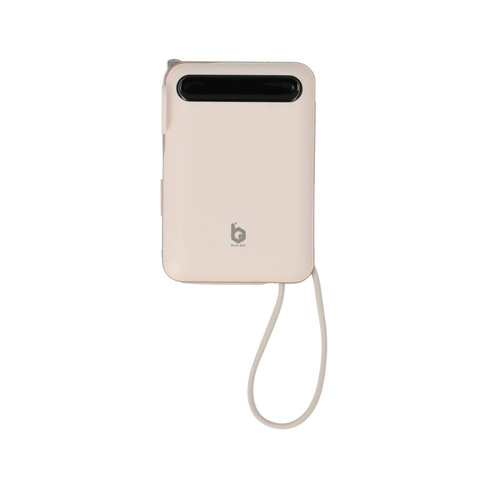 พาวเวอร์แบงค์ Blue Box 10000mAh built-in Lightning/Type-C PD22.5W Cream