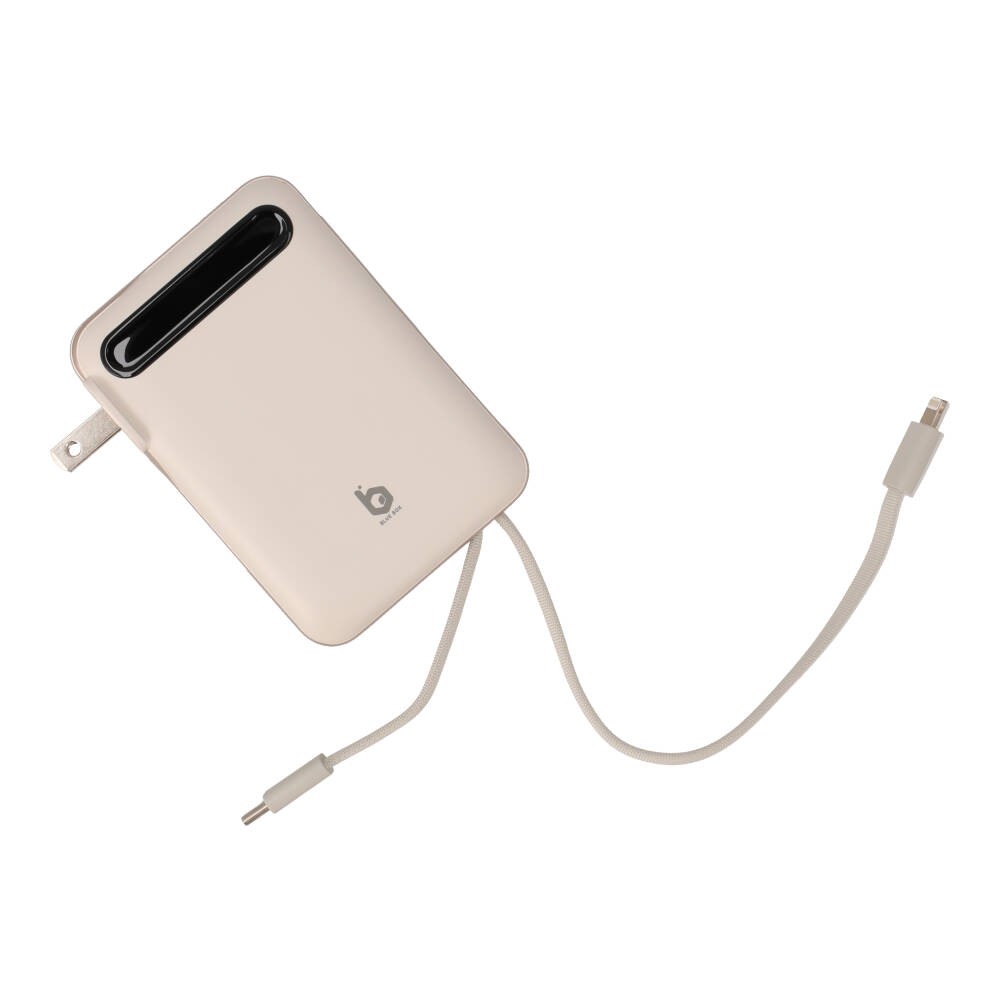 พาวเวอร์แบงค์ Blue Box 10000 mAh built-in Lightning/Type-C PD22.5W EP-I109 Cream (CCC)