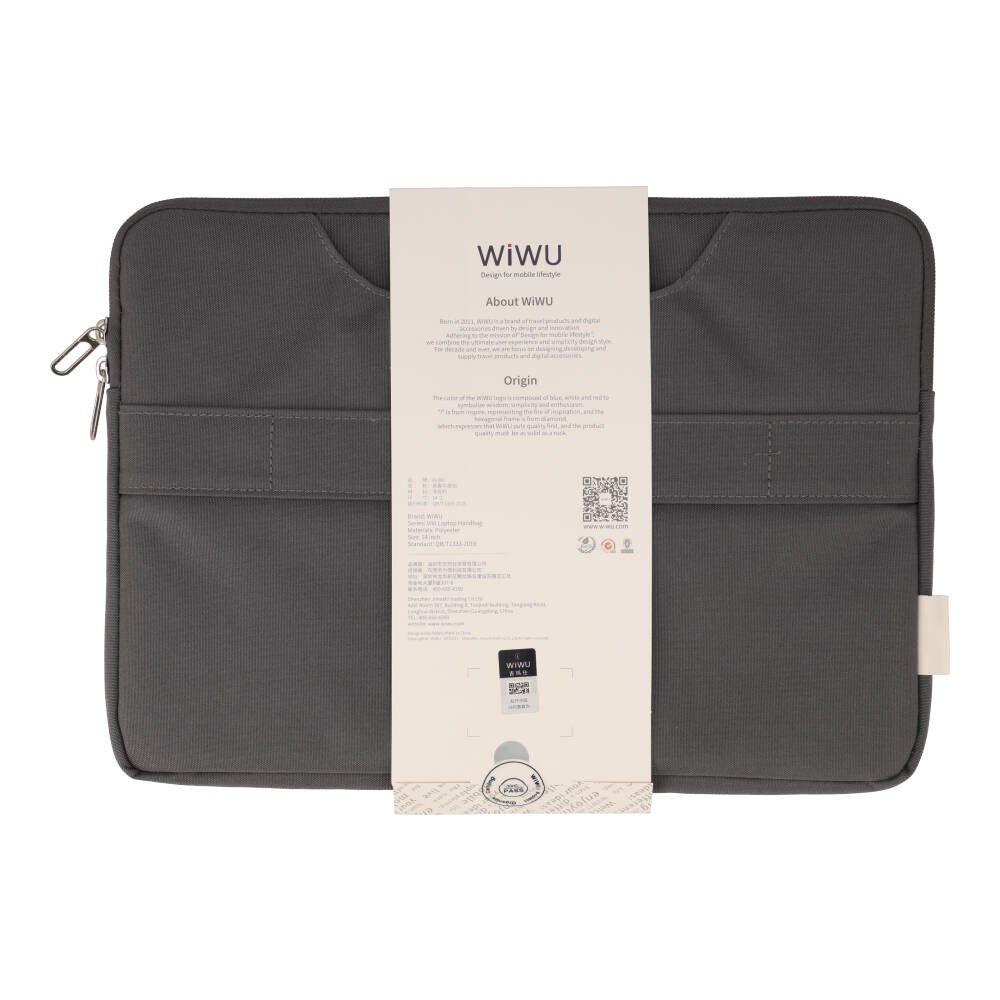 กระเป๋าโน๊ตบุ๊ค WiWU ViVi Laptop Handbag Sleeve 14 inch Grey