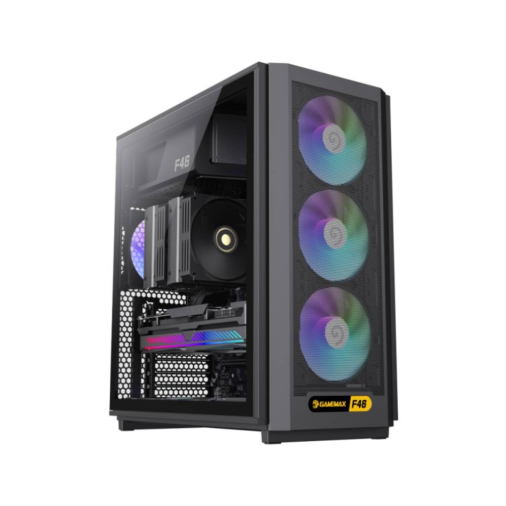เคสคอมพิวเตอร์ GAMEMAX F46 ATX Black