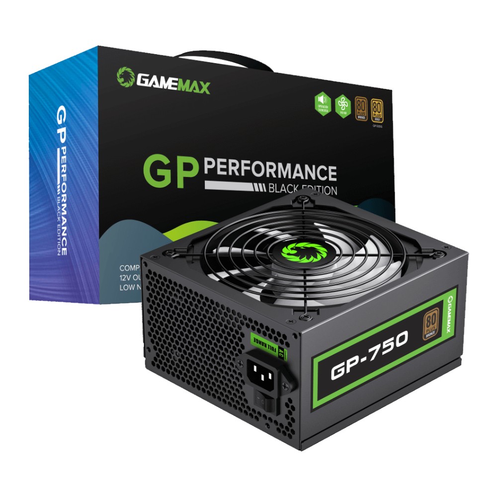 พาวเวอร์ซัพพลาย GAMEMAX GP-Performance 750Watt 80Plus Bronze (GP-750 BK)