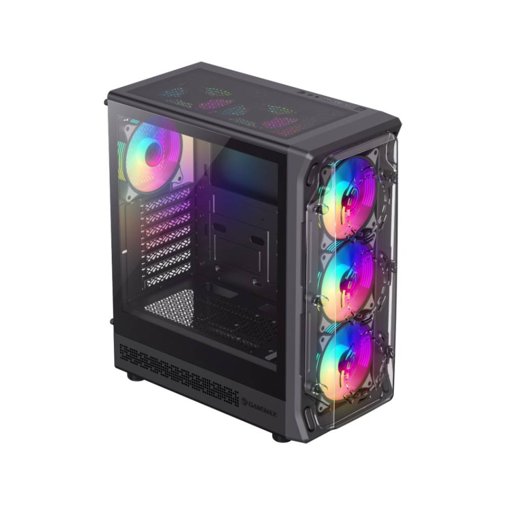 เคสคอมพิวเตอร์ GAMEMAX STARLIGHT 2 AB Mid Tower Black
