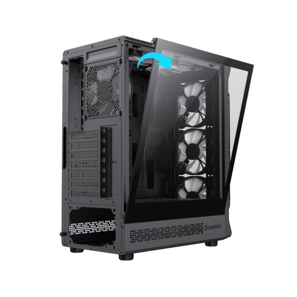 เคสคอมพิวเตอร์ GAMEMAX STARLIGHT 2 AB Mid Tower Black