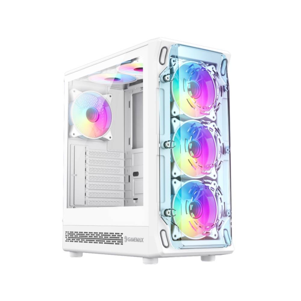 เคสคอมพิวเตอร์ GAMEMAX STARLIGHT 2 AW Mid Tower White