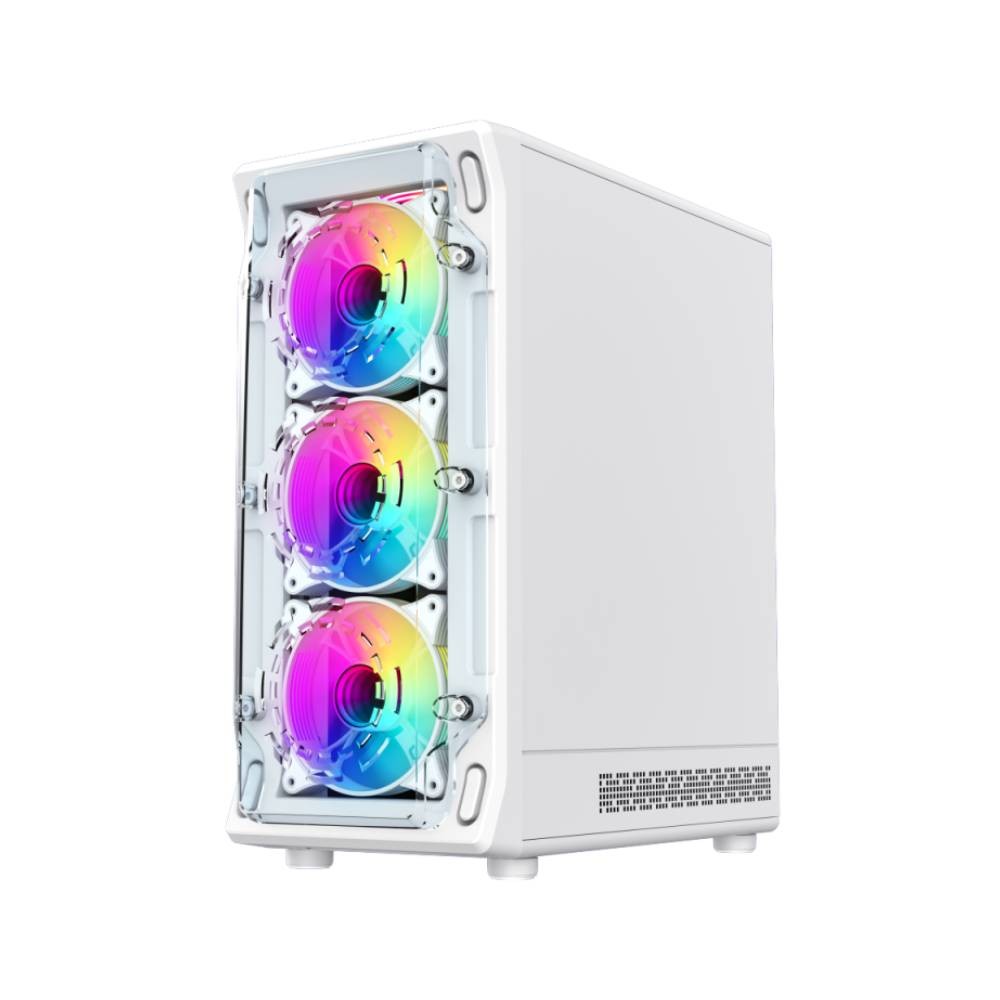 เคสคอมพิวเตอร์ GAMEMAX STARLIGHT 2 AW Mid Tower White