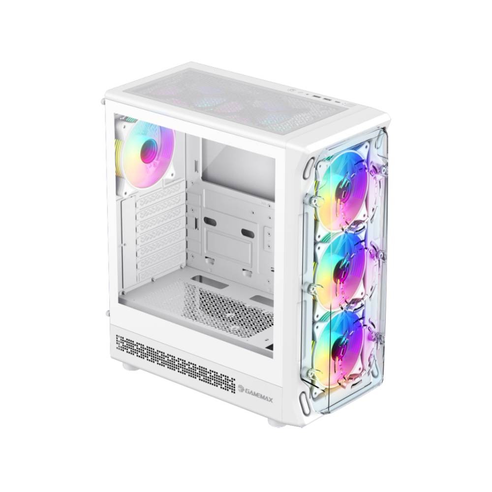 เคสคอมพิวเตอร์ GAMEMAX STARLIGHT 2 AW Mid Tower White