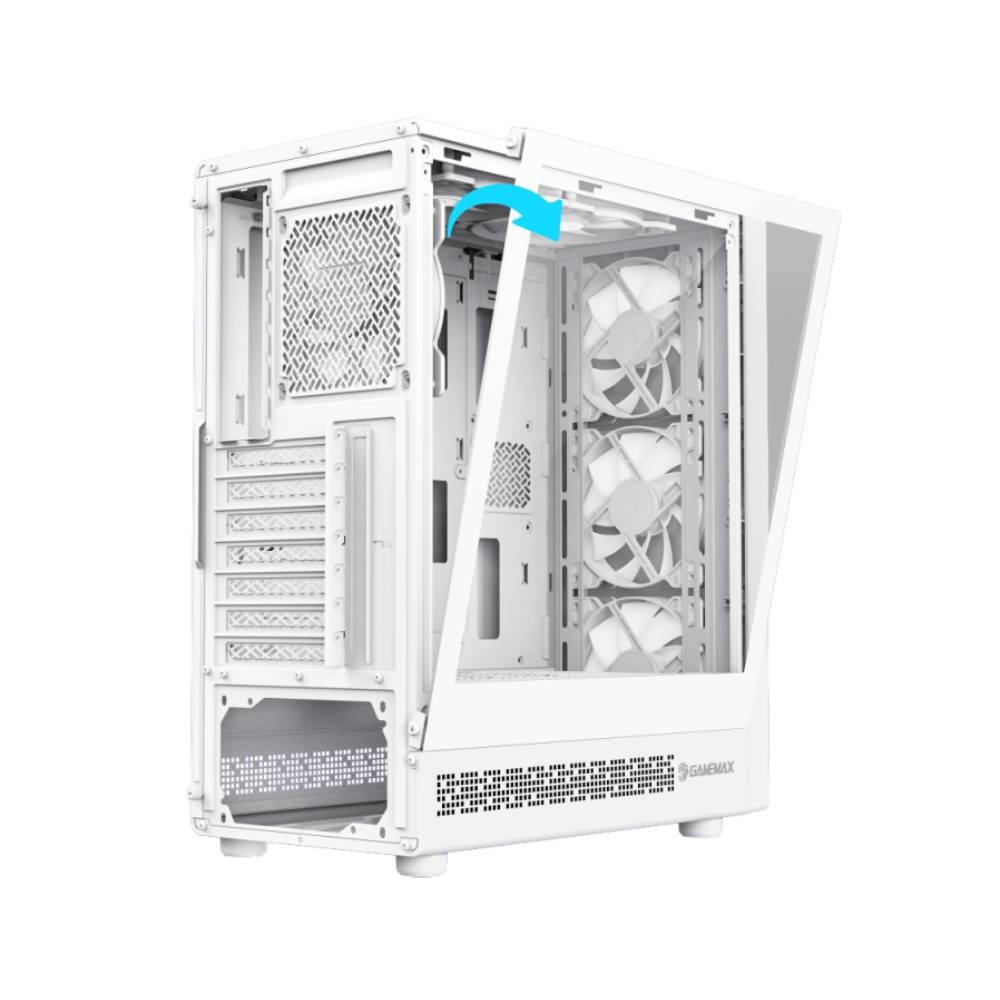 เคสคอมพิวเตอร์ GAMEMAX STARLIGHT 2 AW Mid Tower White