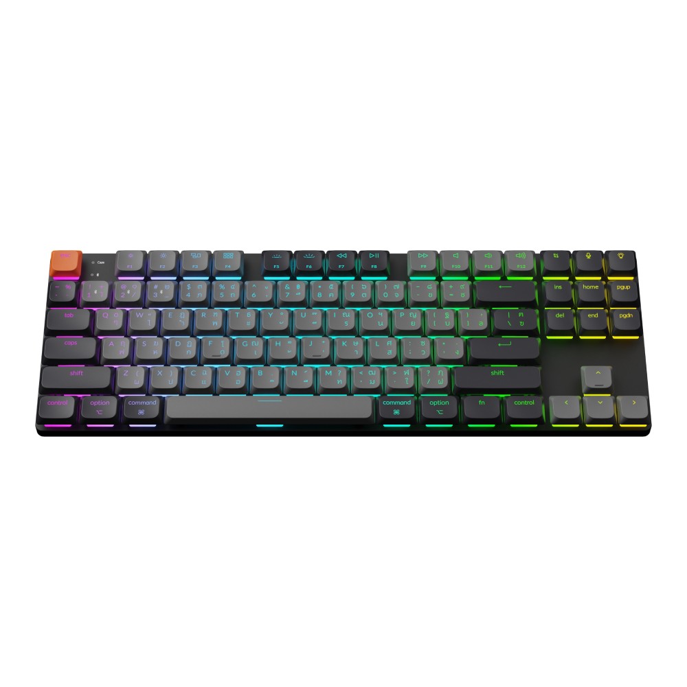 คีย์บอร์ดเกมมิ่ง Keychron K1X Hot-Swappable QMK/VIA RGB Backlight Red Switch