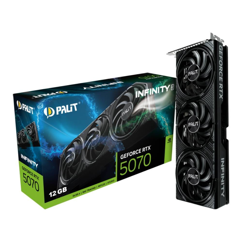 การ์ดจอ Palit GeForce RTX 5070 Infinity 3 12GB GDDR7 192-bit