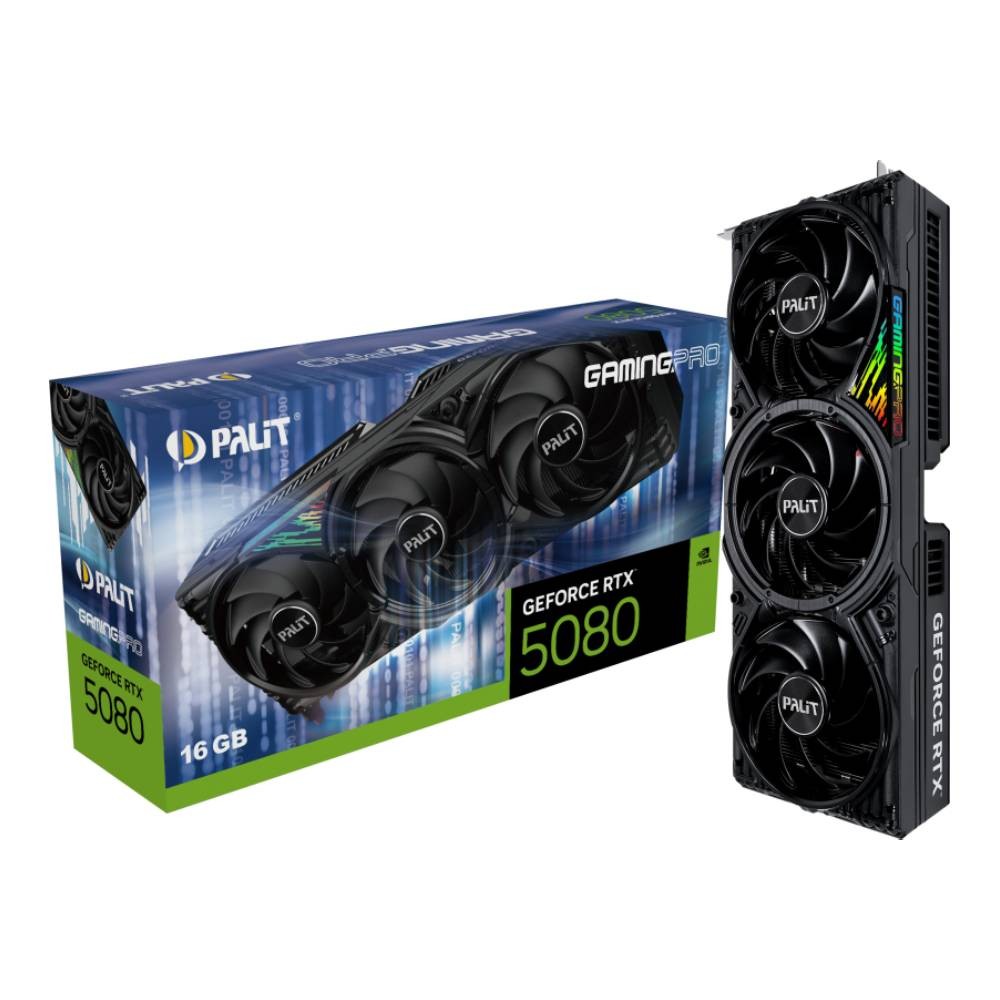 การ์ดจอ Palit GeForce RTX 5080 GamingPro 16GB GDDR7 256-bit