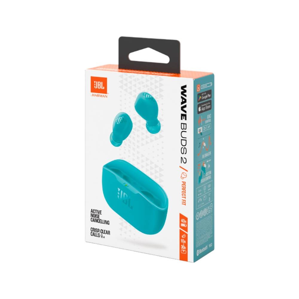 หูฟังไร้สาย JBL Wave Buds 2 In-Ear TWS Blue