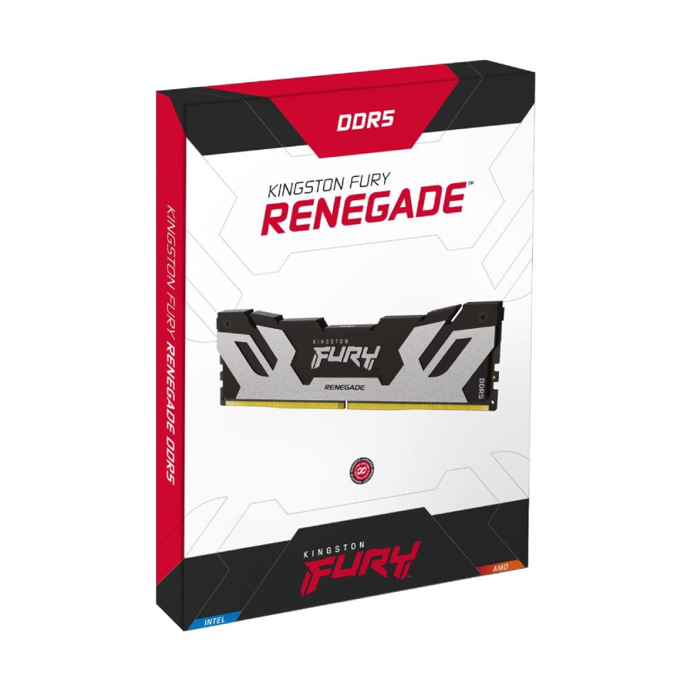 แรมพีซี KINGSTON DDR5 48GB/8400MHz.CL40 (2x24GB) FURY Renegade Silver/Black (KF584CU40RSK2-48)