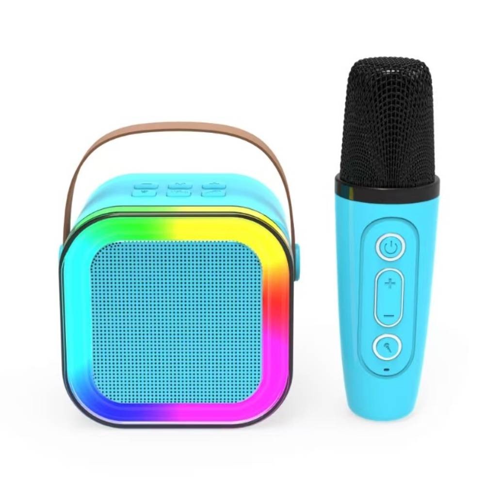 ลำโพงบลูทูธ QPLUS mini Speaker with MIC. QP-K12 Blue