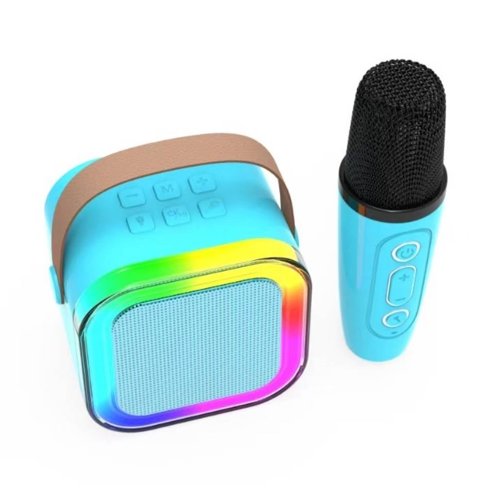 ลำโพงบลูทูธ QPLUS mini Speaker with MIC. QP-K12 Blue