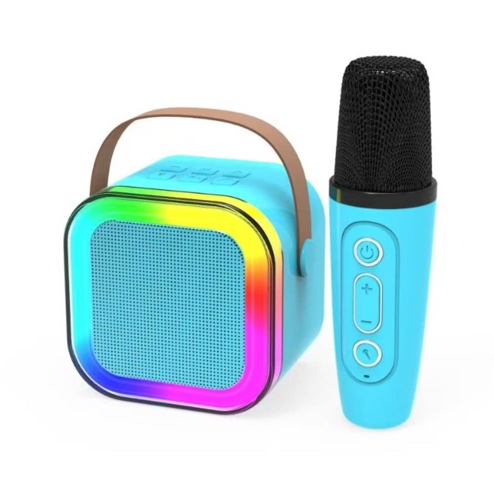 ลำโพงบลูทูธ QPLUS mini Speaker with MIC. QP-K12 Blue