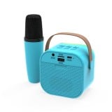 ลำโพงบลูทูธ QPLUS mini Speaker with MIC. QP-K12 Blue