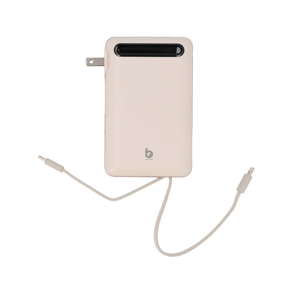 พาวเวอร์แบงค์ Blue Box 20000mAh built-in Lightning/Type-C PD22.5W Cream