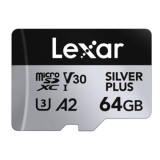 เมมโมรี่การ์ด Lexar MicroSDXC 64GB Professional Silver Plus Global