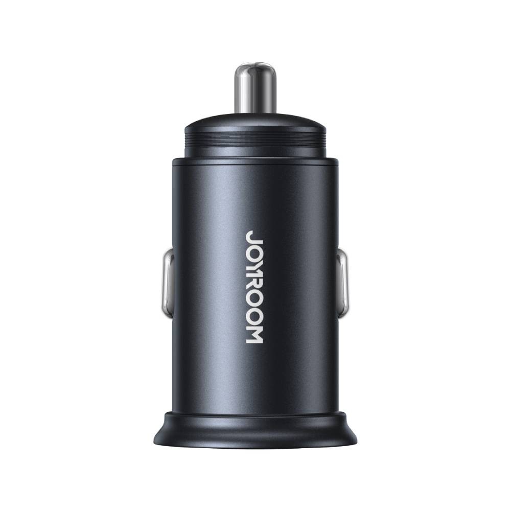 ที่ชาร์จแบตในรถ JOYROOM Car Charger 1 USB-A / 1 USB-C (PD60W) Mini Black (JR-CCN04)