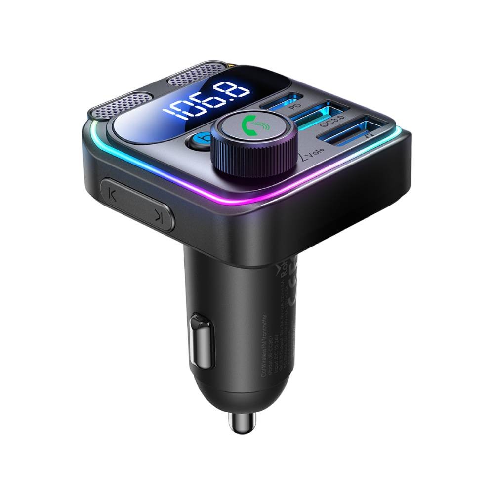 ที่ชาร์จแบตในรถ JOYROOM Car Charger JR-CCB01 2x USB-A/1x USB-C 48W Black