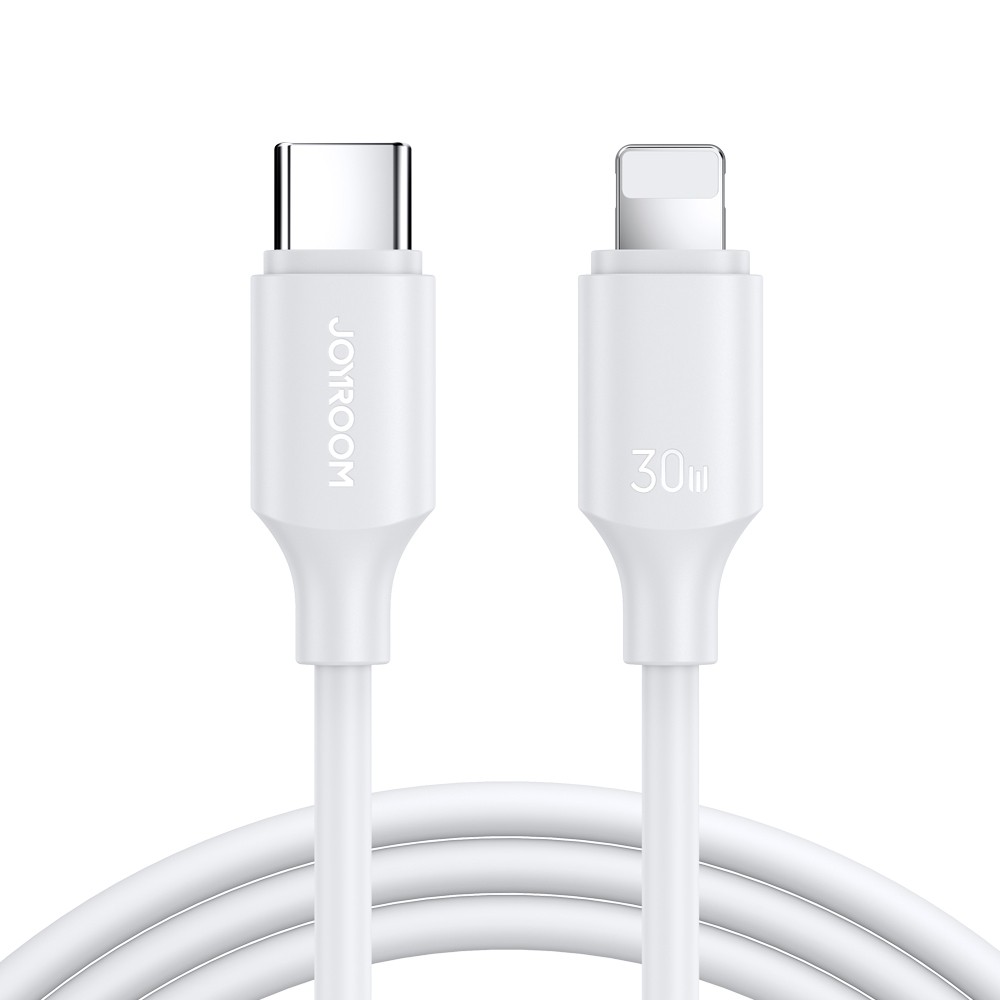 สายชาร์จ JOYROOM USB-C to Lightning Cable 30W Long-Lasting 1M. White (S-A9)