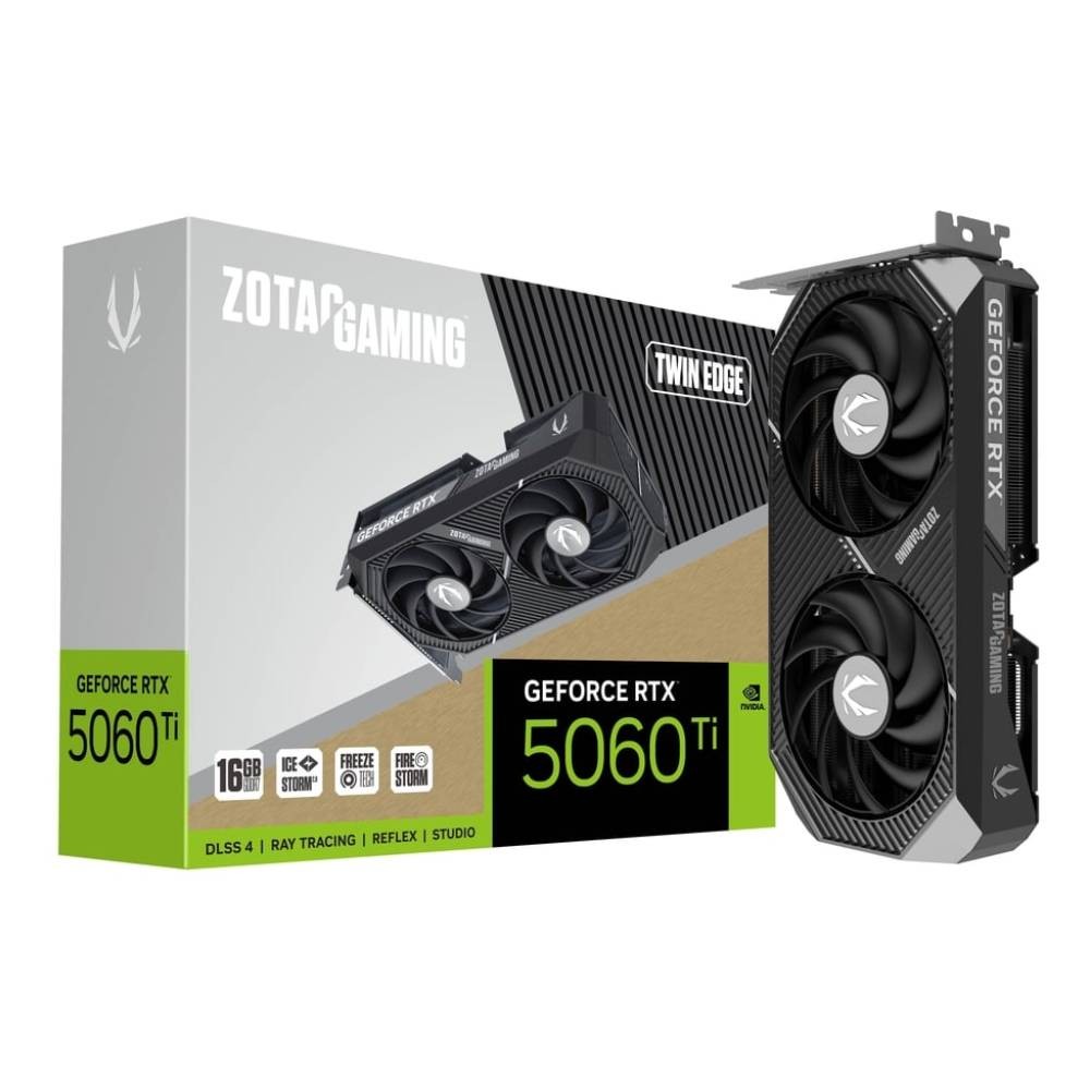 การ์ดจอ ZOTAC Gaming GeForce RTX 5060 Ti Twin Edge 16GB GDDR7 128-bit