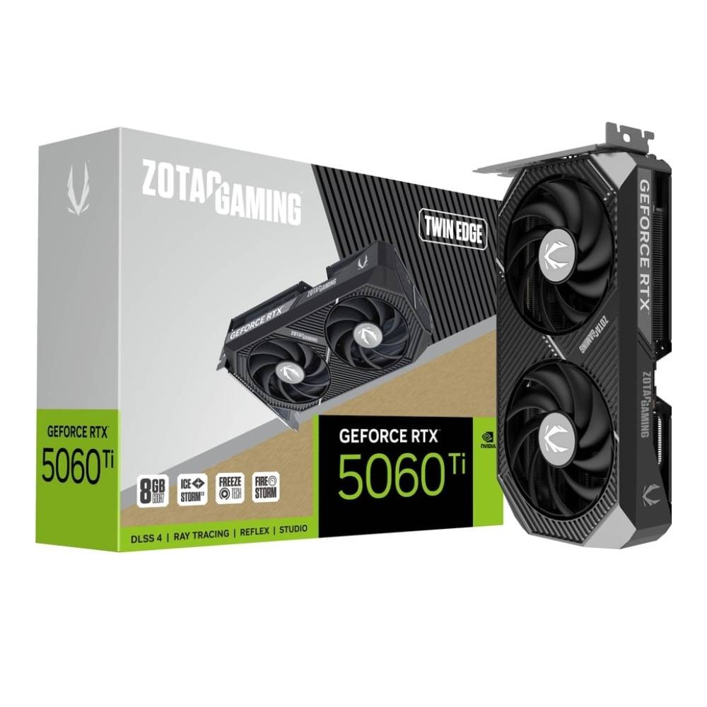 การ์ดจอ ZOTAC Gaming GeForce RTX 5060 Ti TWIN EDGE 8GB GDDR7 128-bit