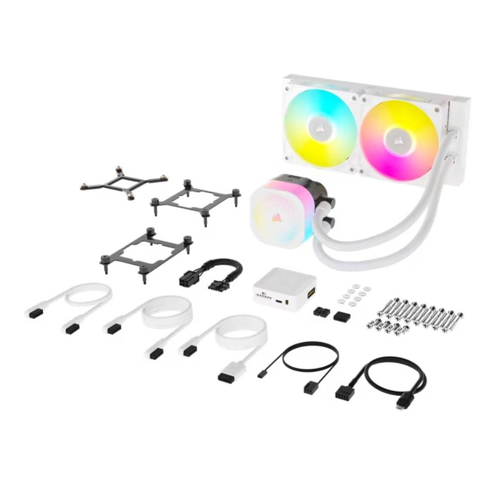 ชุดระบายความร้อนซีพียู Corsair iCUE LINK TITAN 240 RX RGB White CPU Liquid Cooler (CW-9061020-WW)