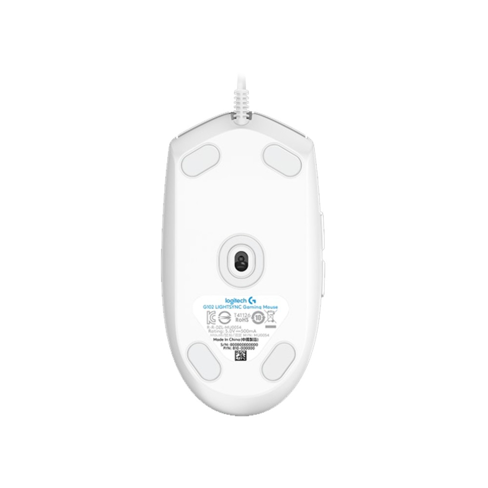 Logitech Gaming Mouse G102 Gen Lightsync White