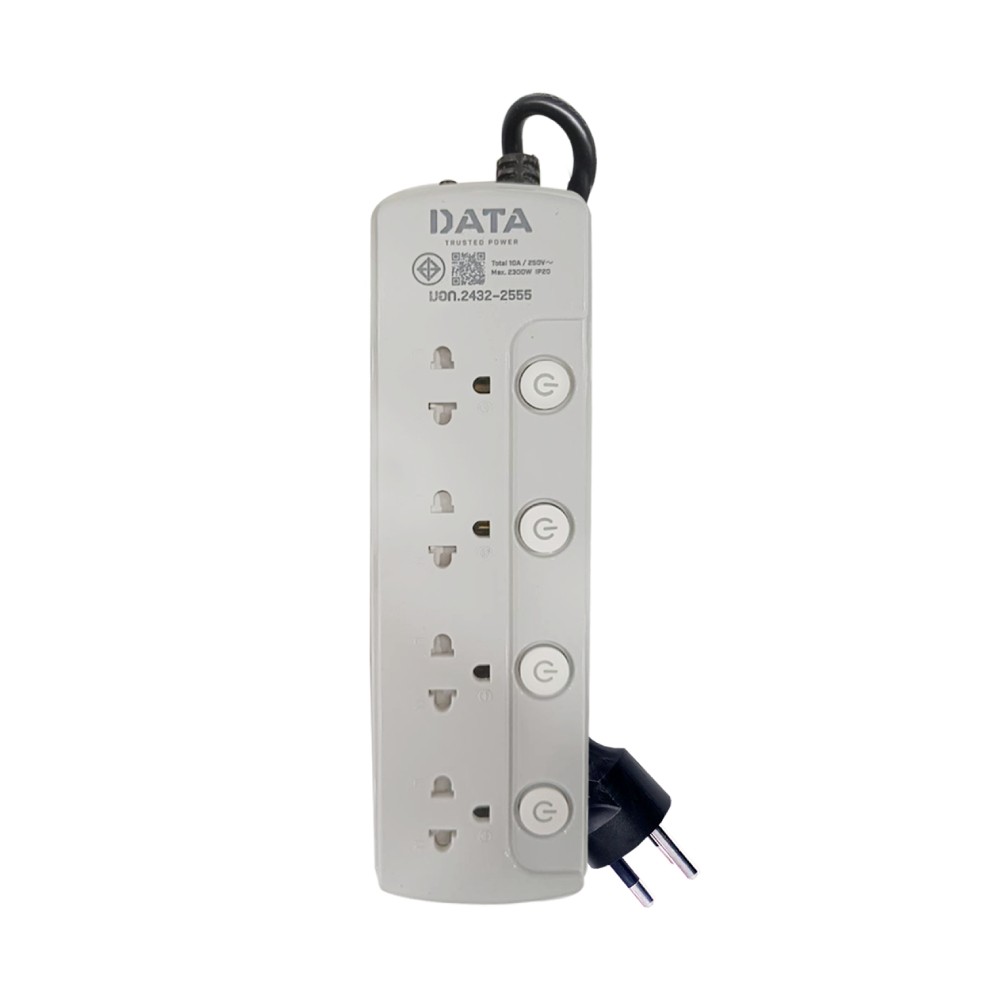 ปลั๊กไฟ Data Plug 4 Way 4 Swich 3M LV4695 (16A.)
