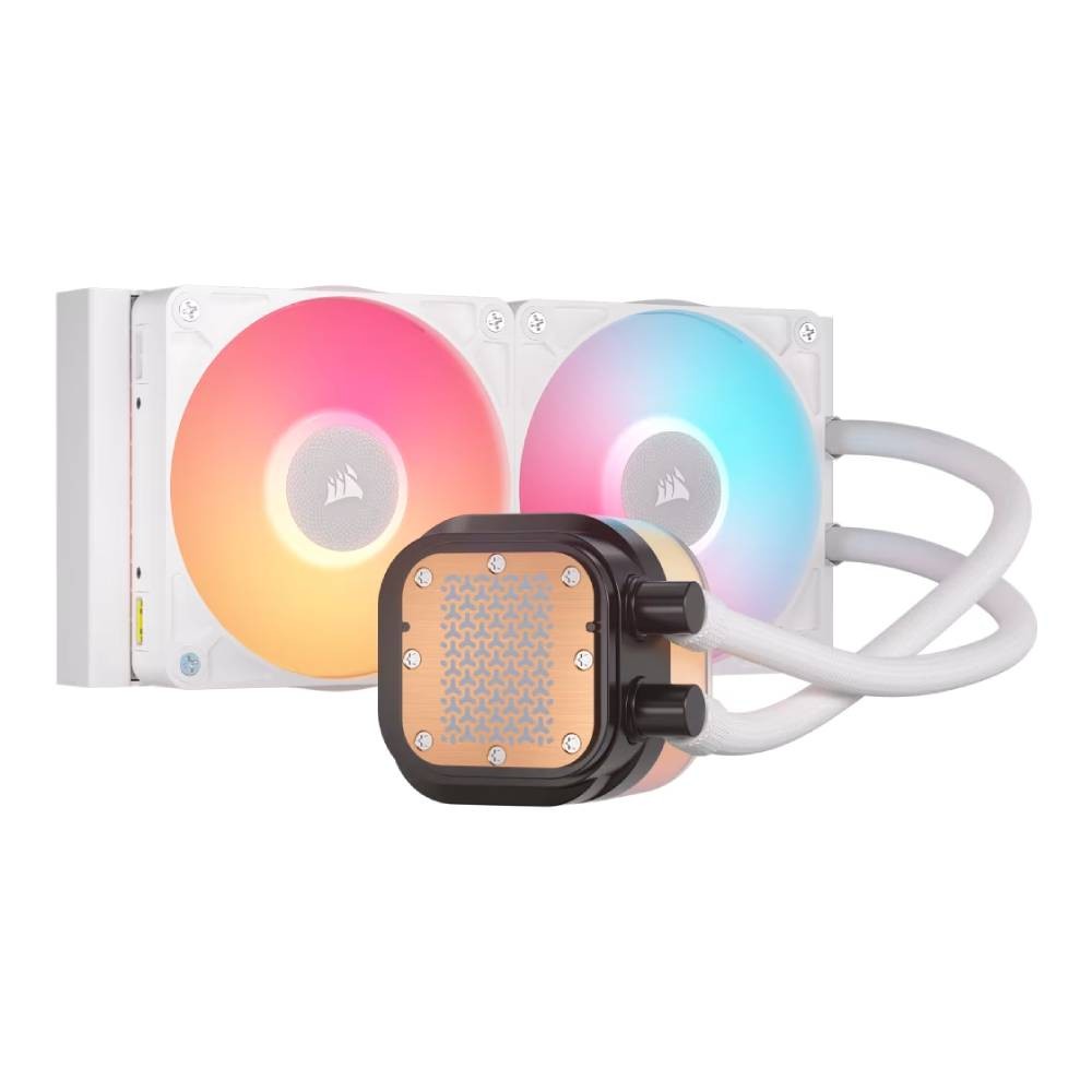 ชุดระบายความร้อนซีพียู Corsair iCUE LINK TITAN 240 RX LCD RGB White CPU Liquid Cooler (CW-9061025-WW)