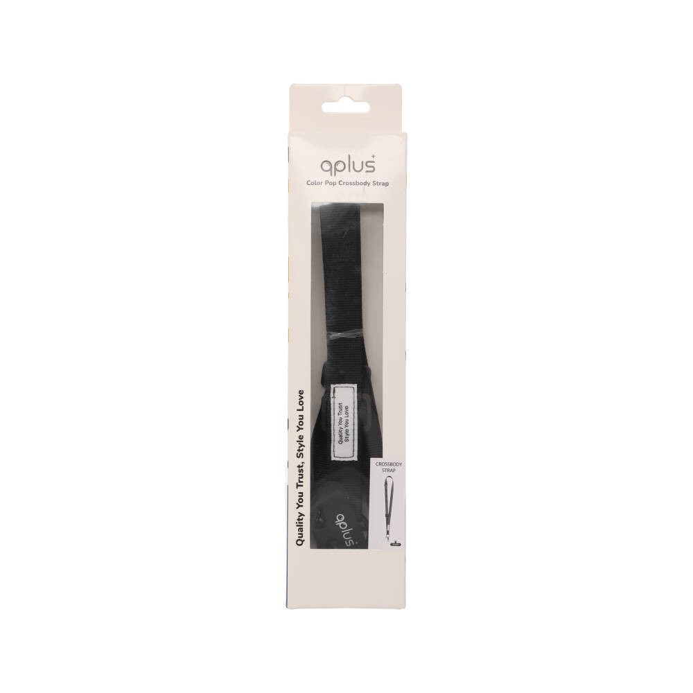 สายคล้องมือถือ QPLUS Crossbody Strap ColorPop Black