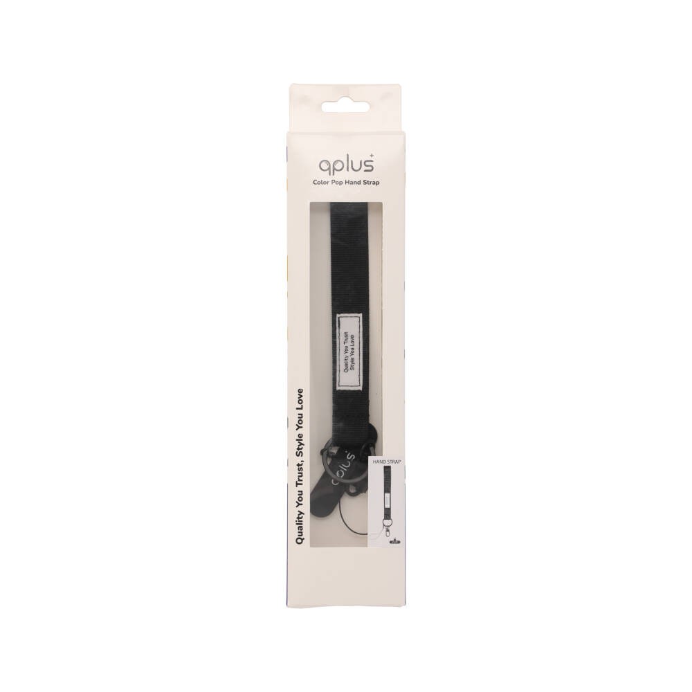 สายคล้องมือ QPLUS Hand Strap ColorPop black