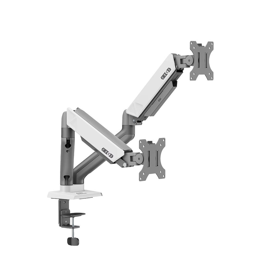 แขนจับจอมอนิเตอร์ ERGONOZ Core Twin Monitor Arm (EGN-CORE-D-G) Space Grey & White